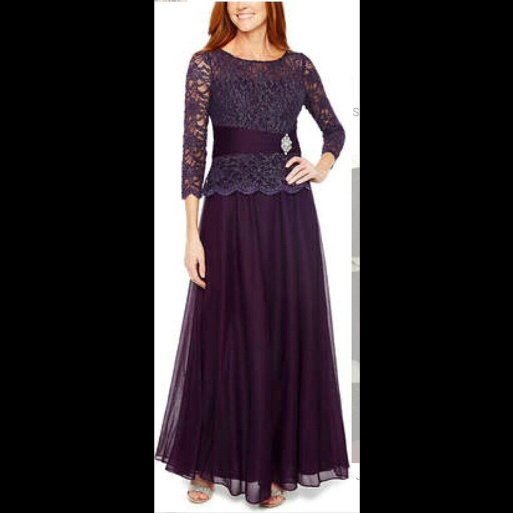 Jackie Jon Designer Formal Dress in Grape